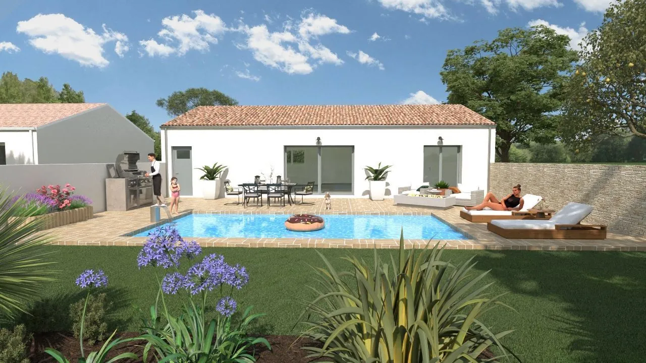 Maison neuve 105 m² à Pont-l'Abbé-d'Arnoult (17250)