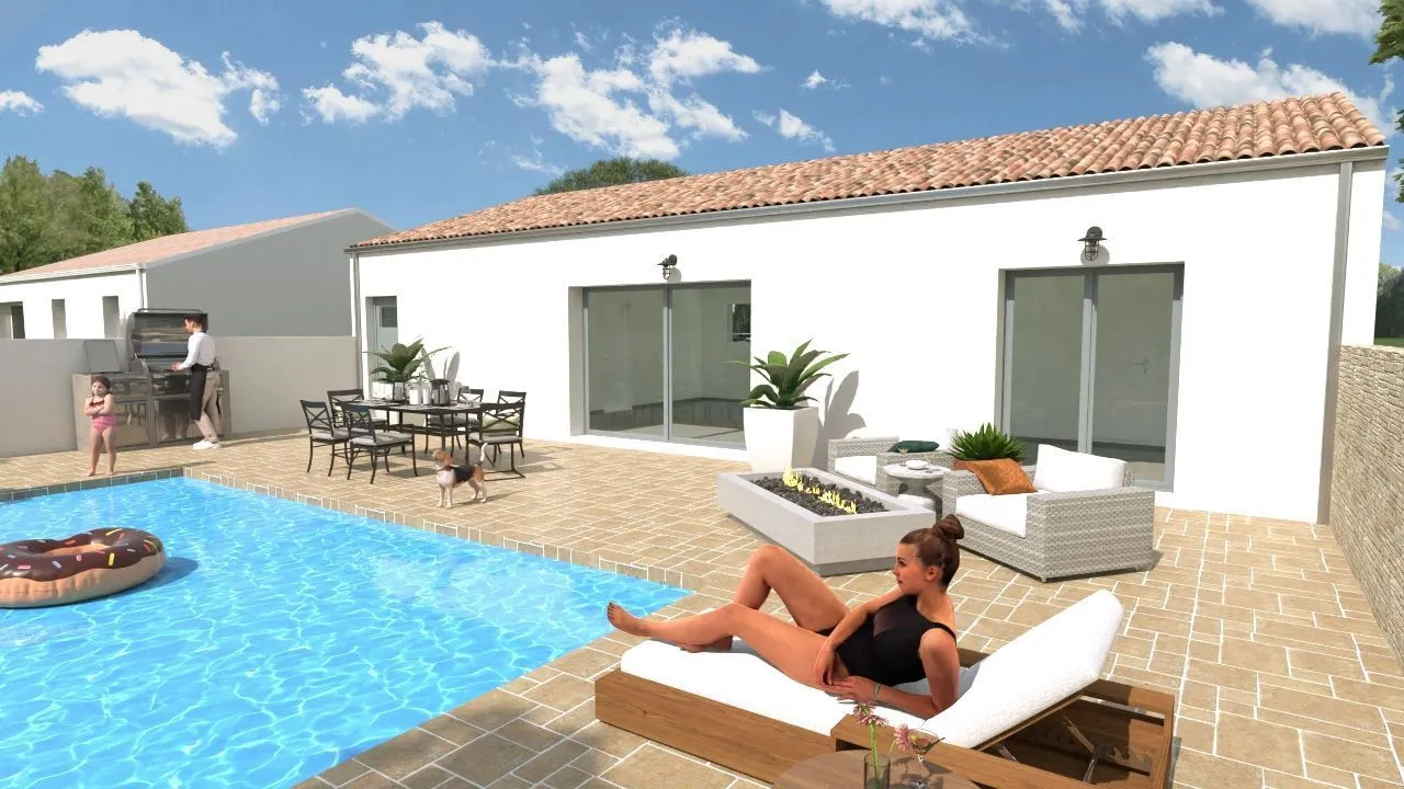 Maison neuve 105 m² à Pont-l'Abbé-d'Arnoult (17250)