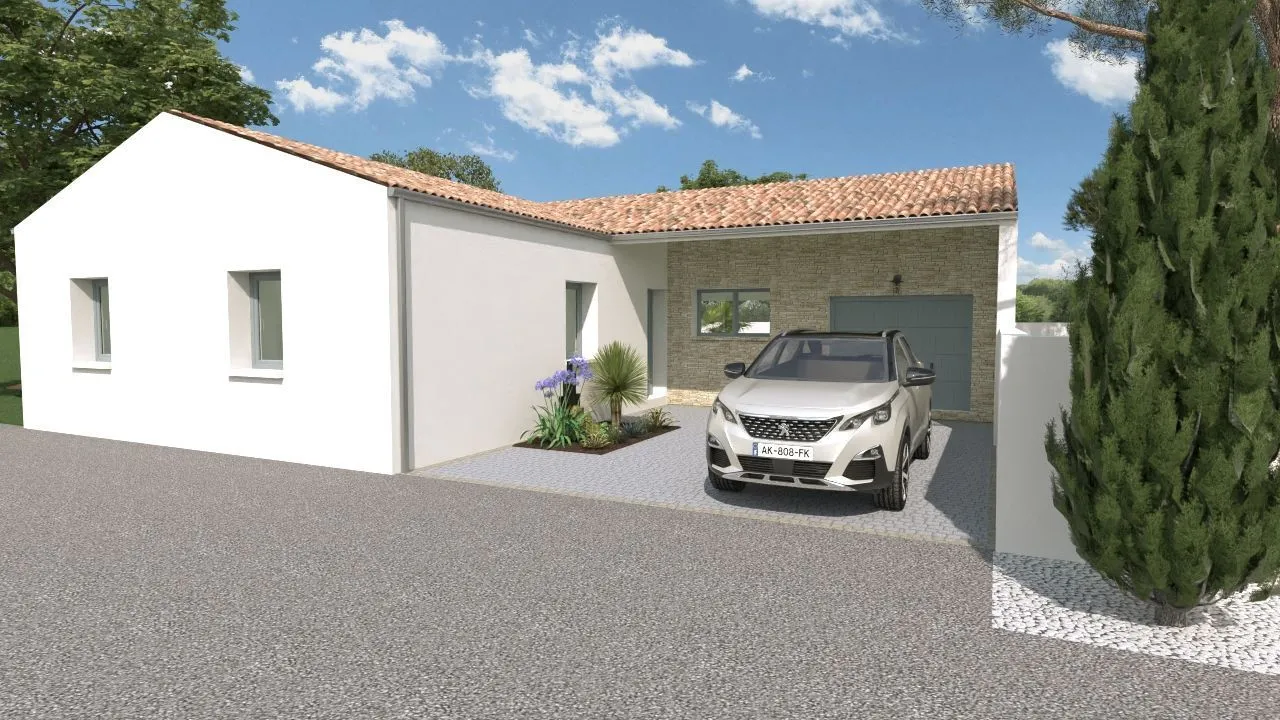 Maison neuve 105 m² à Pont-l'Abbé-d'Arnoult (17250)