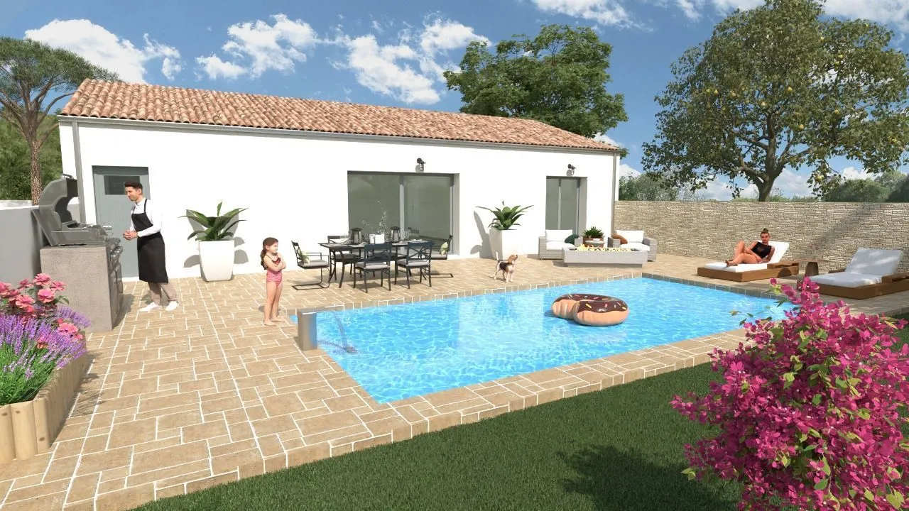 Maison neuve 105 m² à Pont-l'Abbé-d'Arnoult (17250)