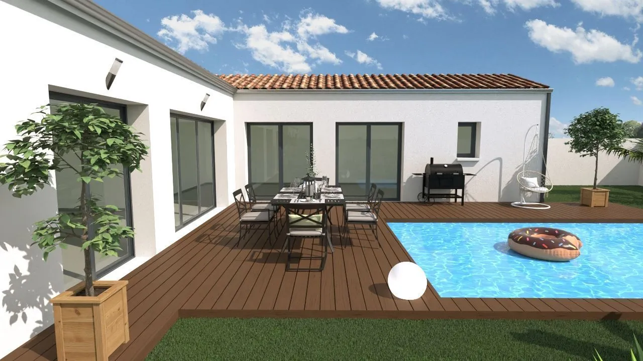 Maison neuve 138 m² à Saint-Rogatien (17220)
