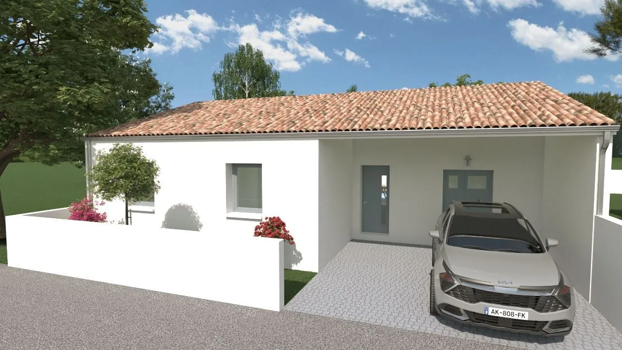 Maison neuve 81 m² au Gué-d'Alleré (17540)