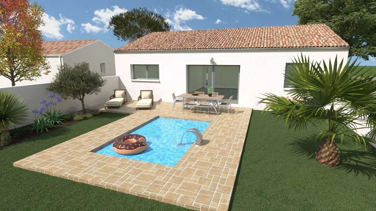 Maison neuve 81 m² au Gué-d'Alleré (17540)