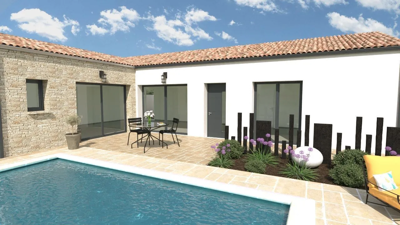 Maison neuve 101 m² à Bois (17240)