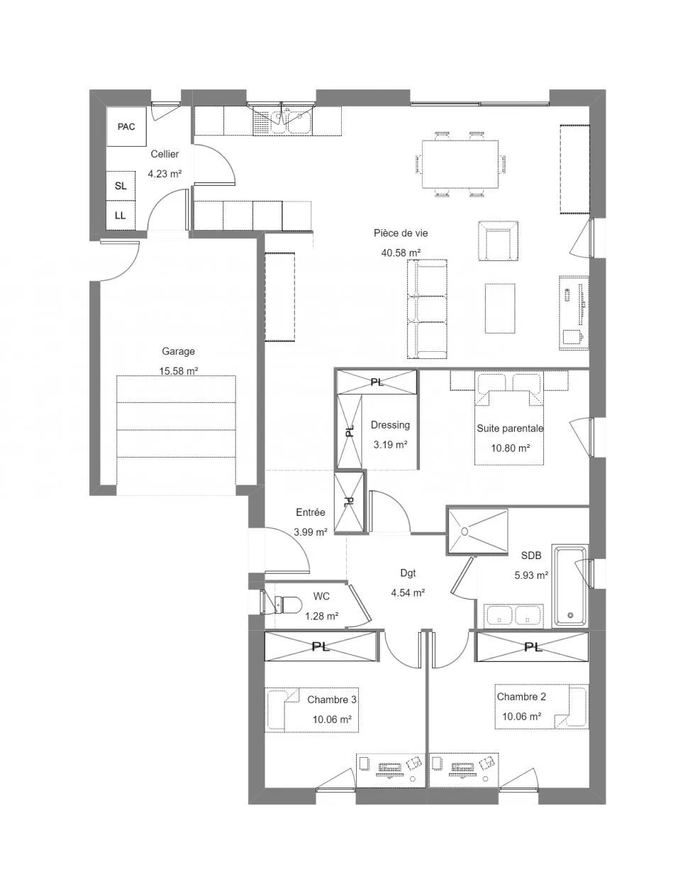 Queila 3ch 94 — modèle de maison