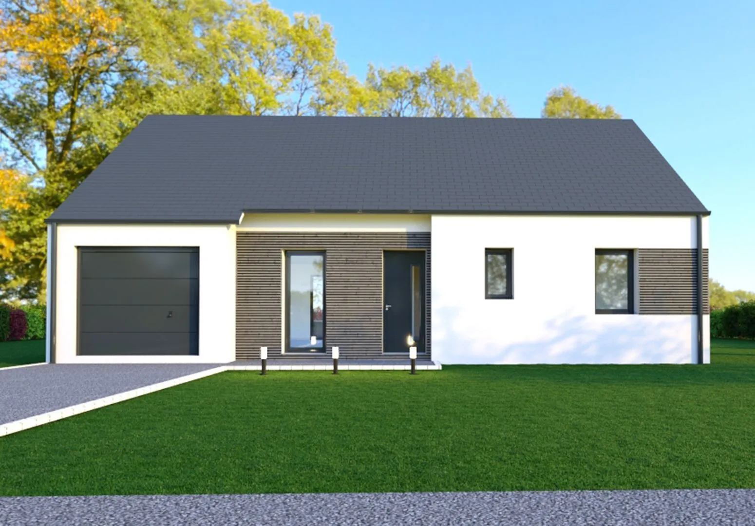 Maison neuve 75 m² à Pleugueneuc (35720)