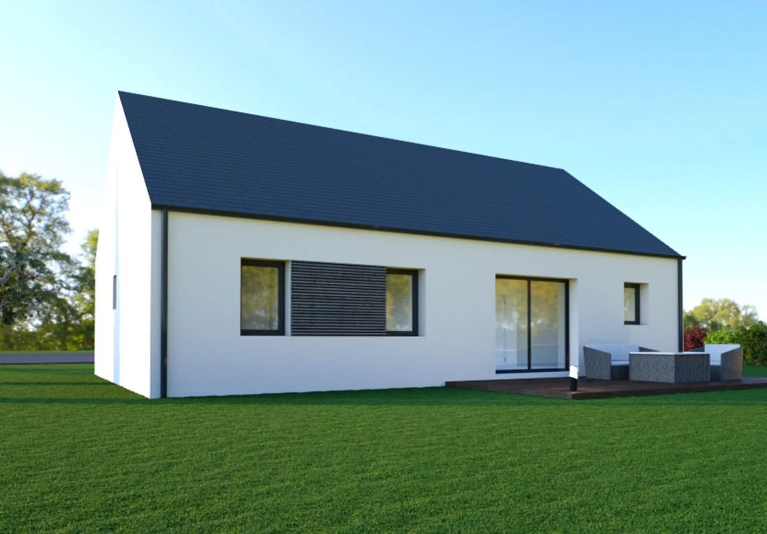 Maison neuve 75 m² à Pleugueneuc (35720)