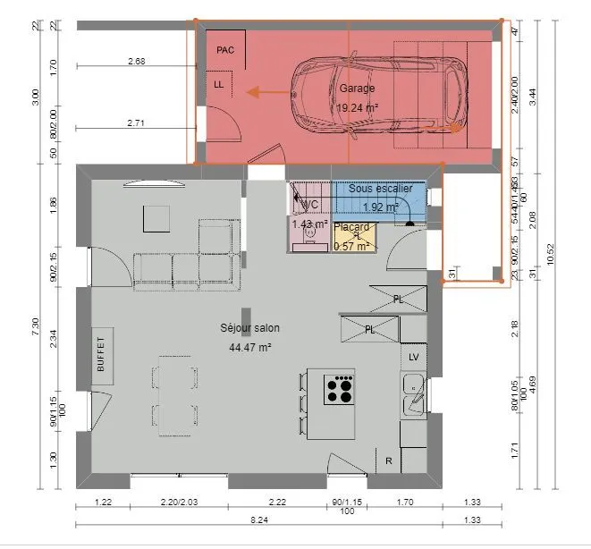 Maison neuve 94 m² à Châteaugiron (35410)