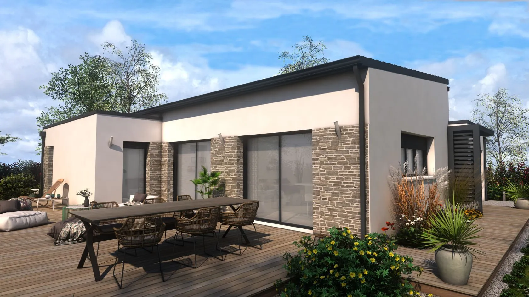 Maison neuve 100 m² à Thiescourt (60310)
