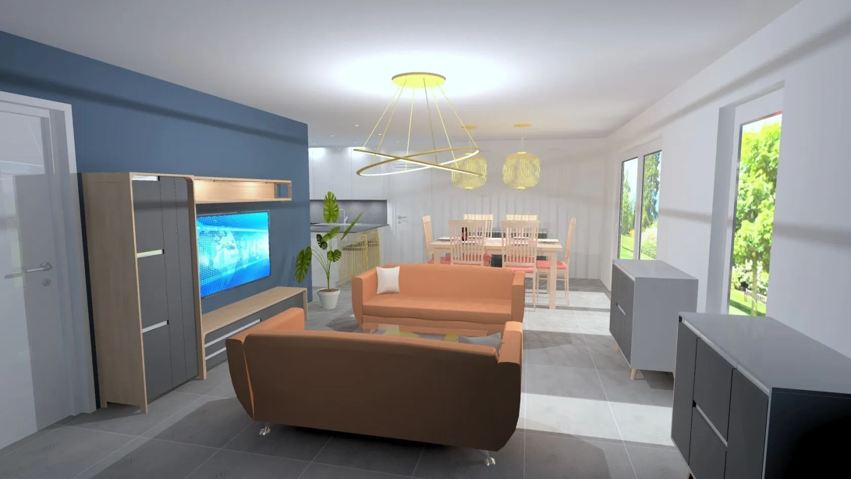 Maison neuve 100 m² à Lassy (35580)