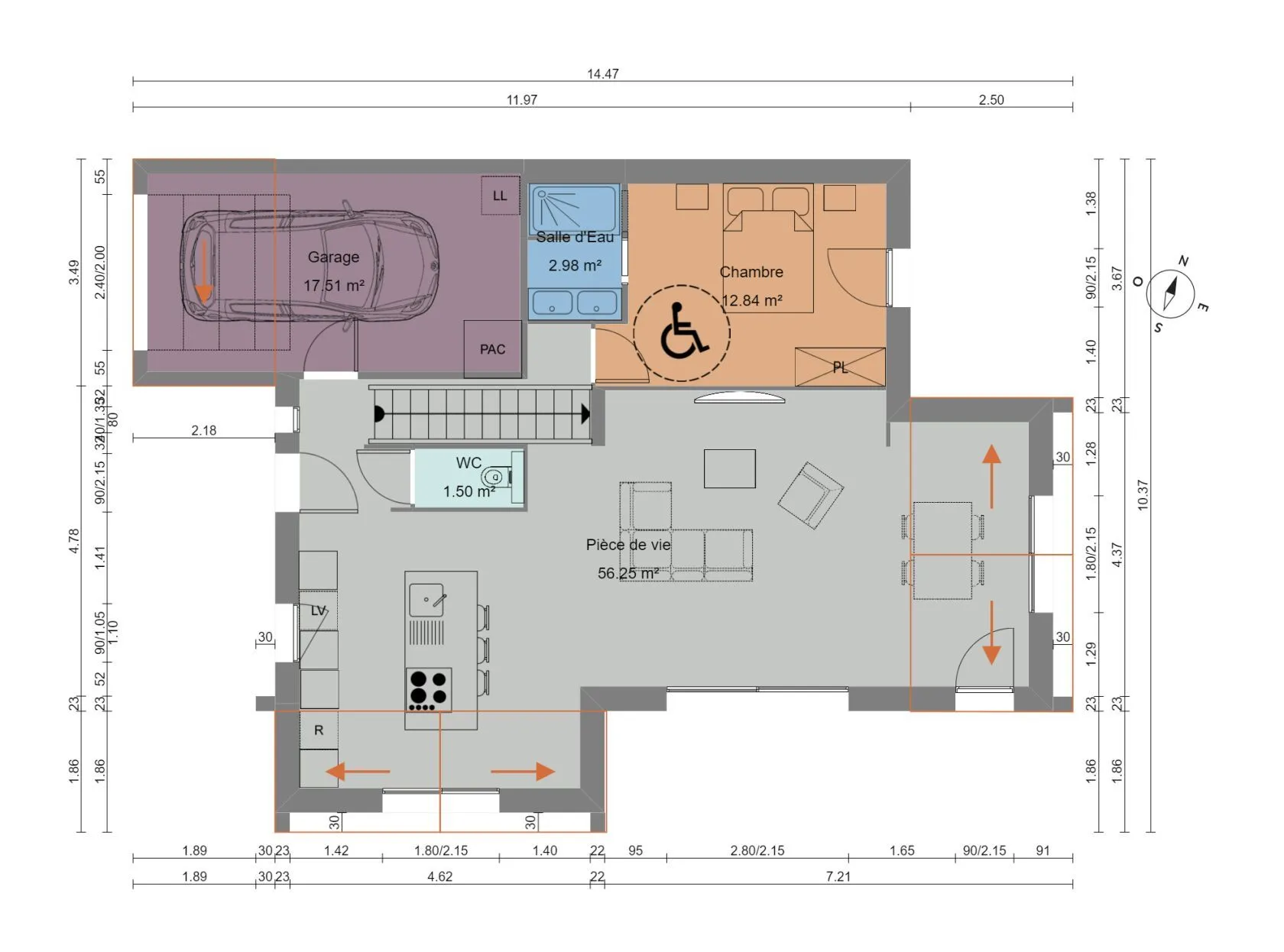 Maison neuve 138 m² à Bruz (35170)