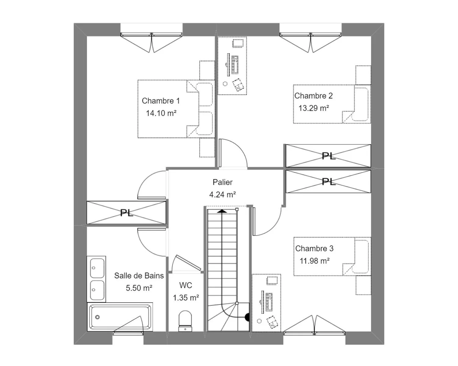 Iberis 3ch 95 — modèle de maison