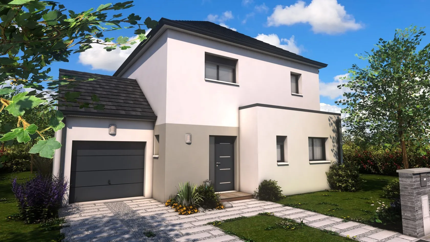 Maison neuve à Hédé-Bazouges