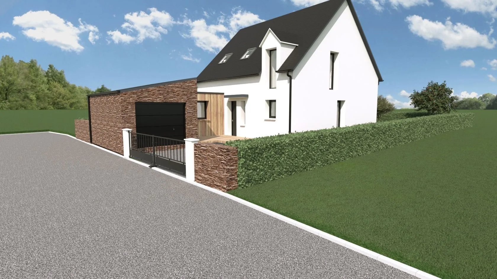 Maison neuve à Saint-Brandan