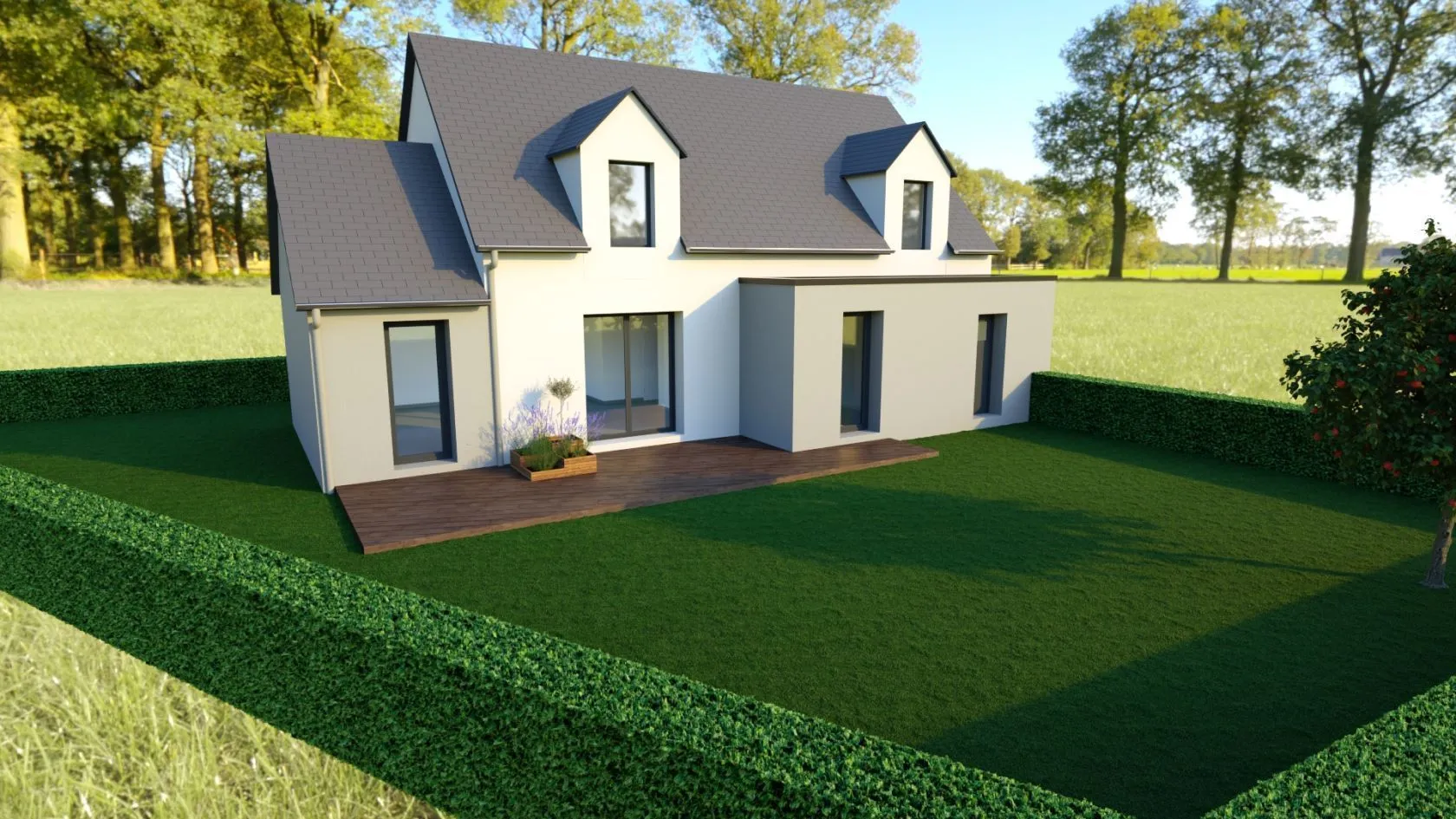 Maison neuve 105 m² à Lassy (35580)