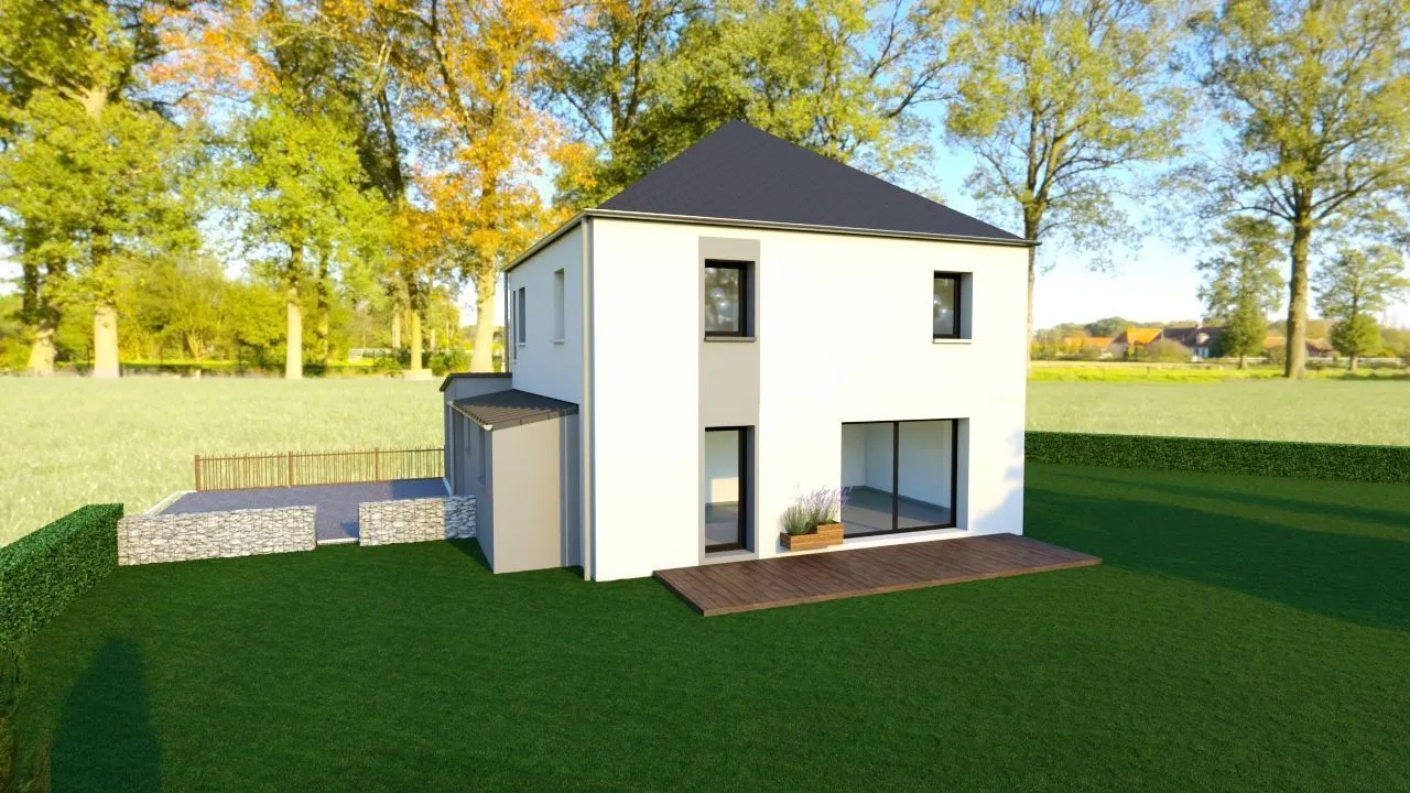 Maison neuve 113 m² à Saint-Rémy-du-Plain (35560)