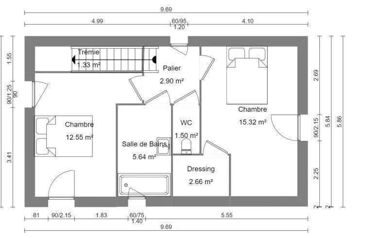 Maison neuve 102 m² à Lamballe (22400)