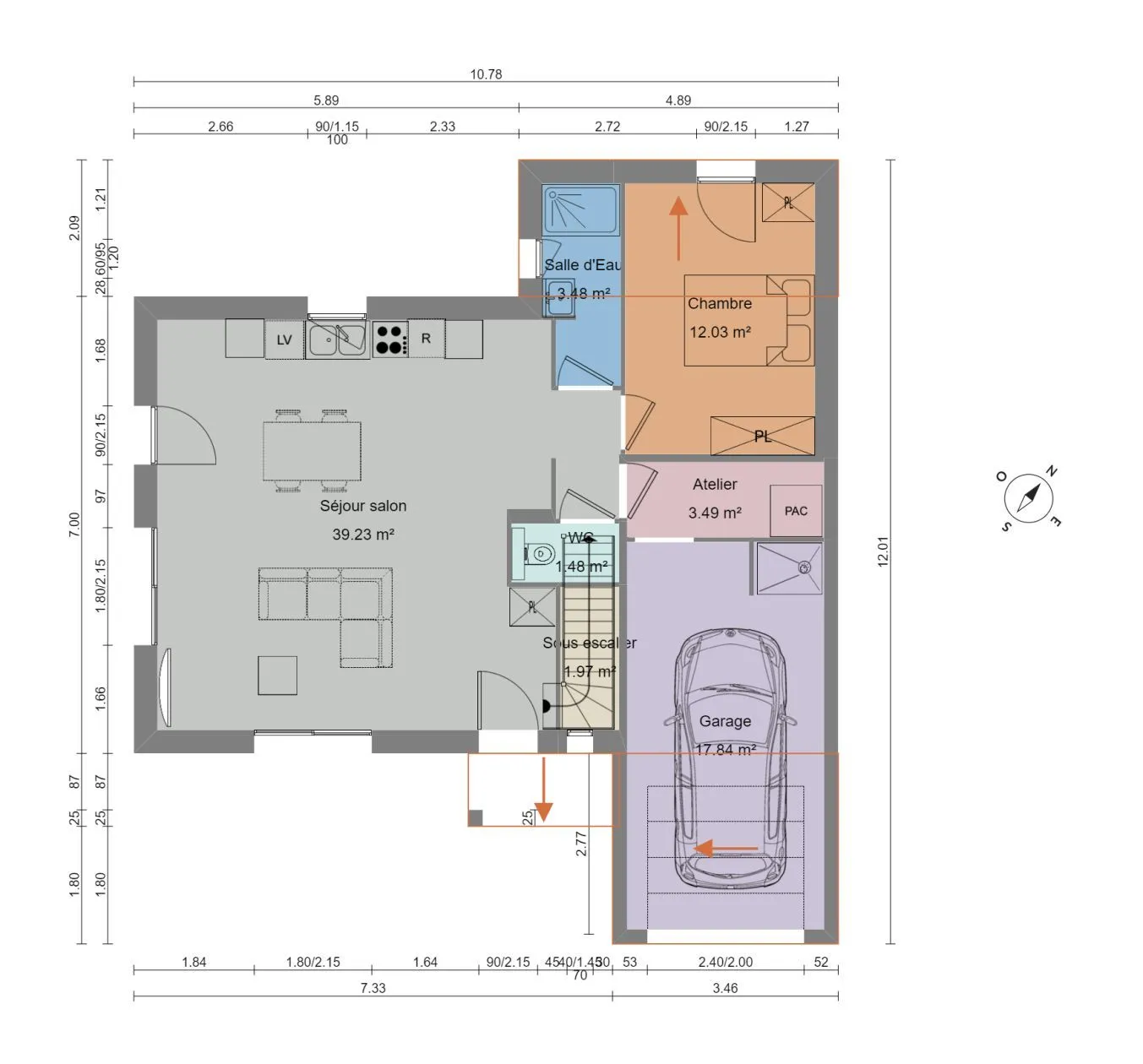 Maison neuve 104 m² à L'Hermitage (35590)