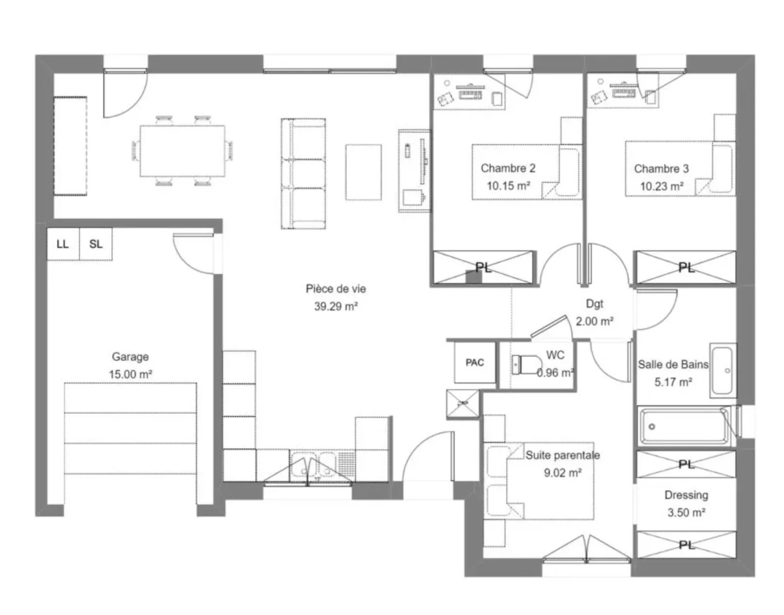 Maison neuve 80 m² à Plouha (22580)