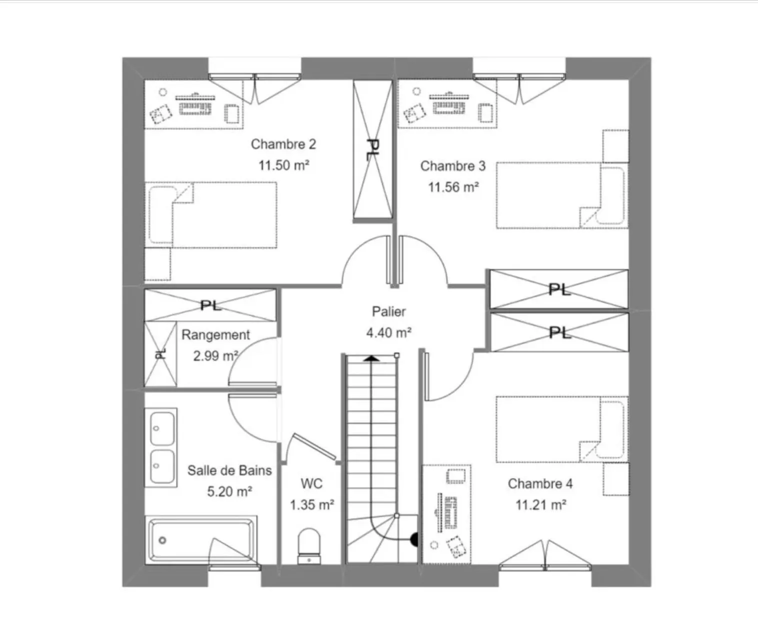 Maison neuve 102 m² à Guignen (35580)