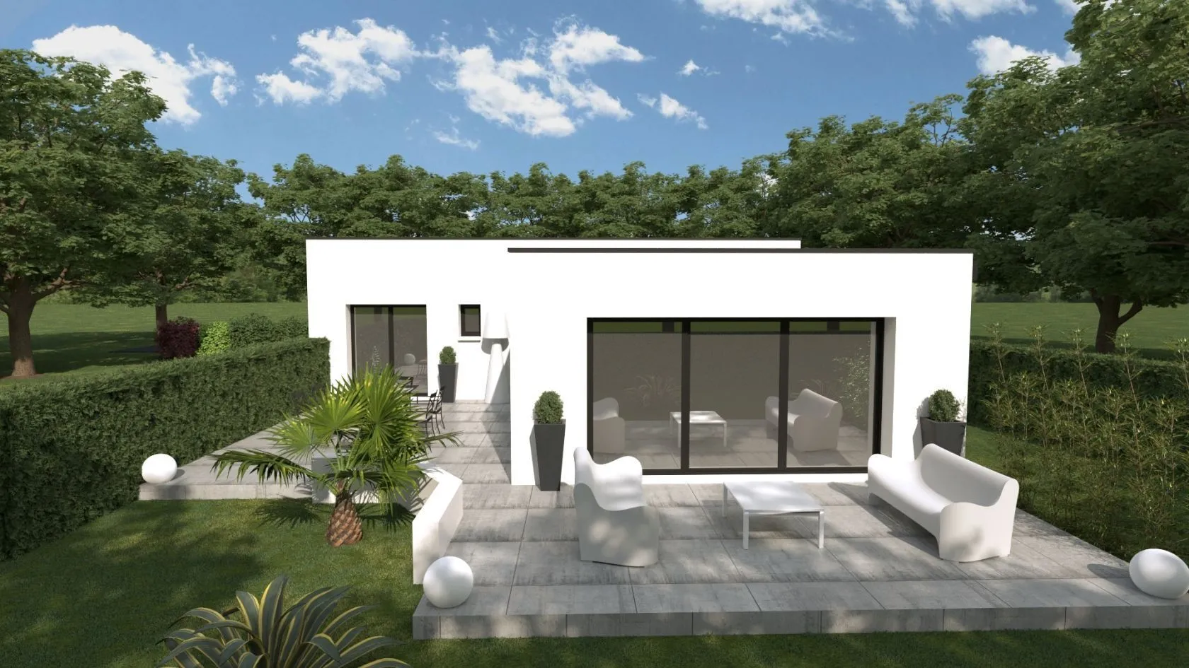PP 100 m2 3 chambres garage — modèle de maison