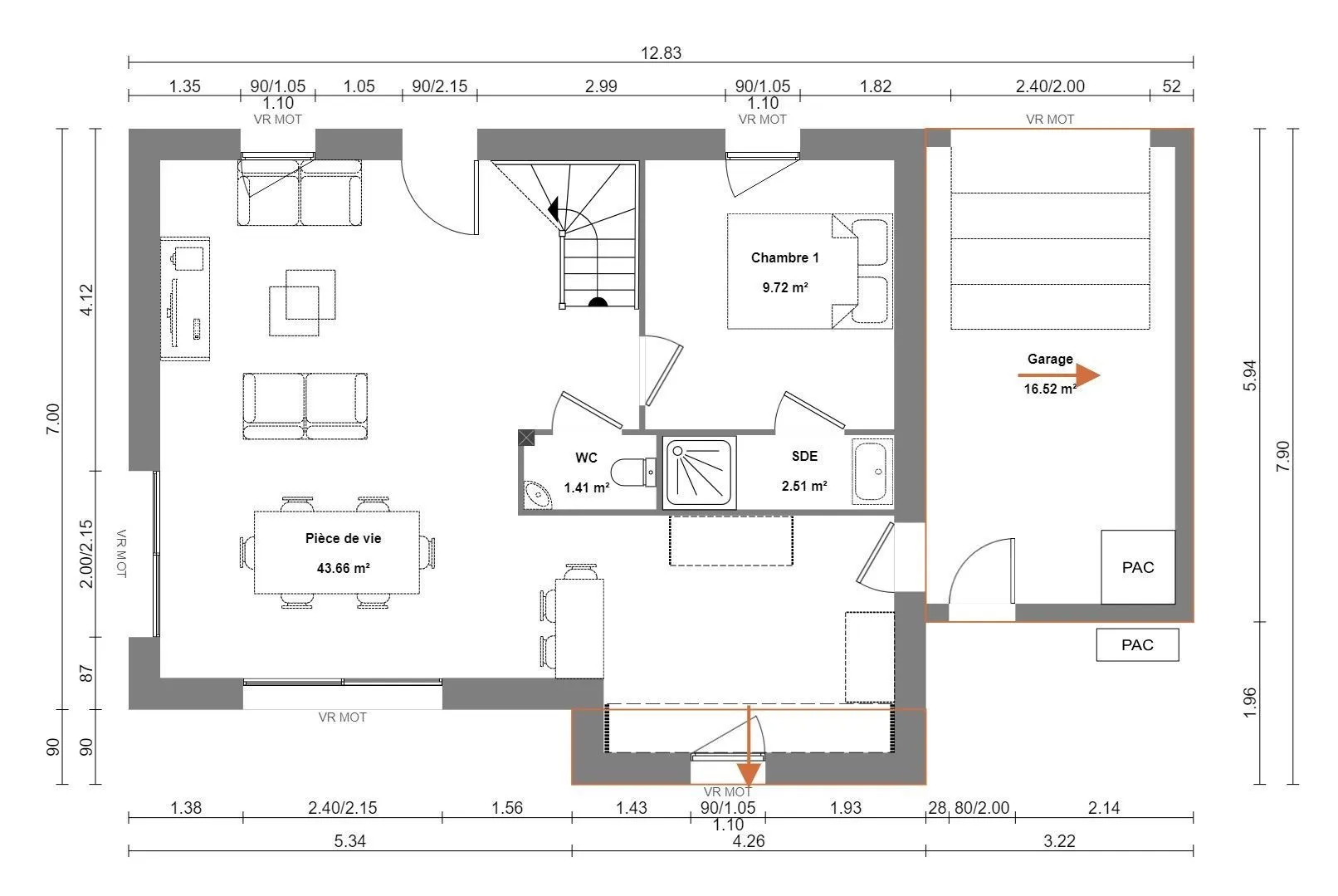 Maison neuve 96 m² à Dol-de-Bretagne (35120)
