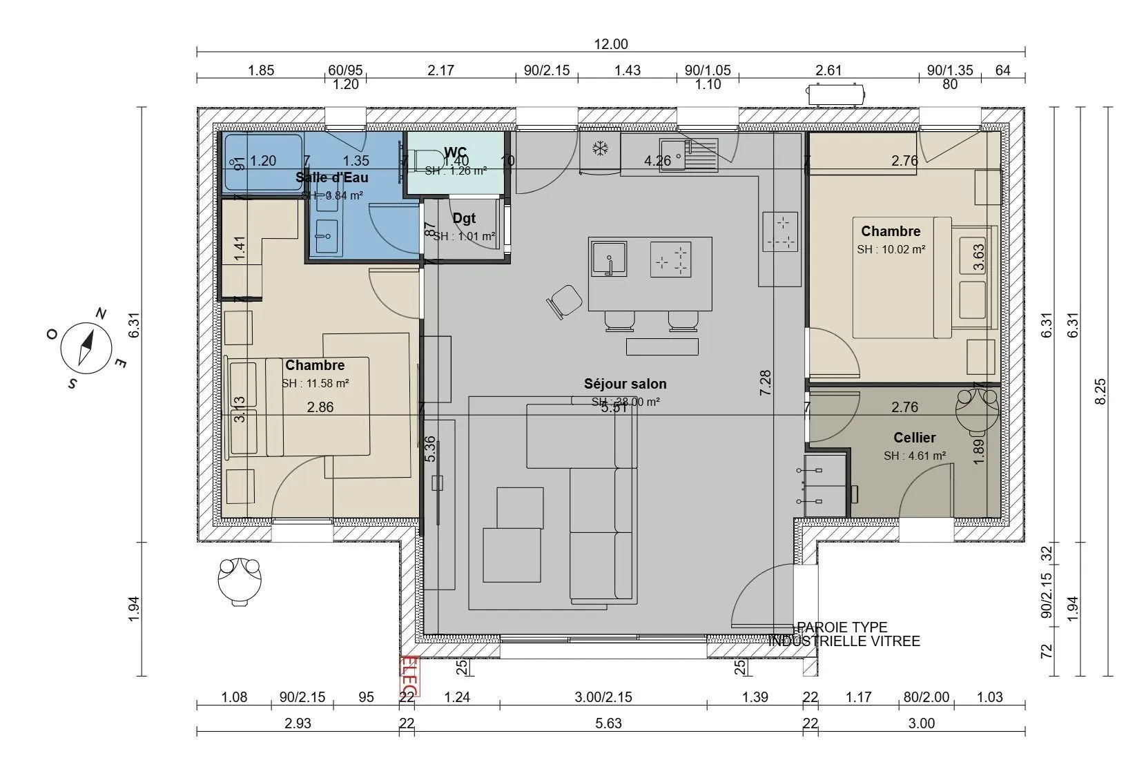 Maison neuve 70 m² à Quévert (22100)