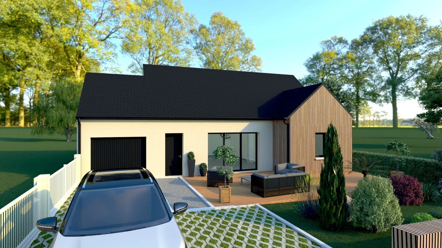 Maison neuve 73 m² à Tinténiac (35190)