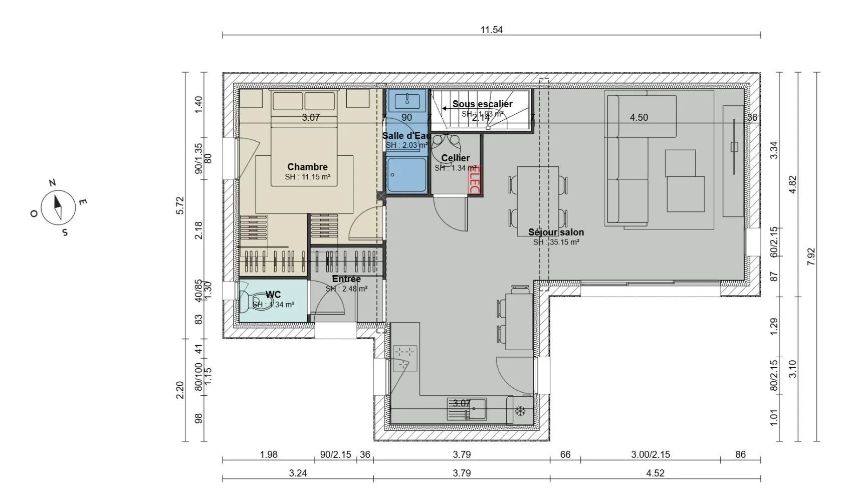 Maison neuve 83 m² à Dol-de-Bretagne (35120)