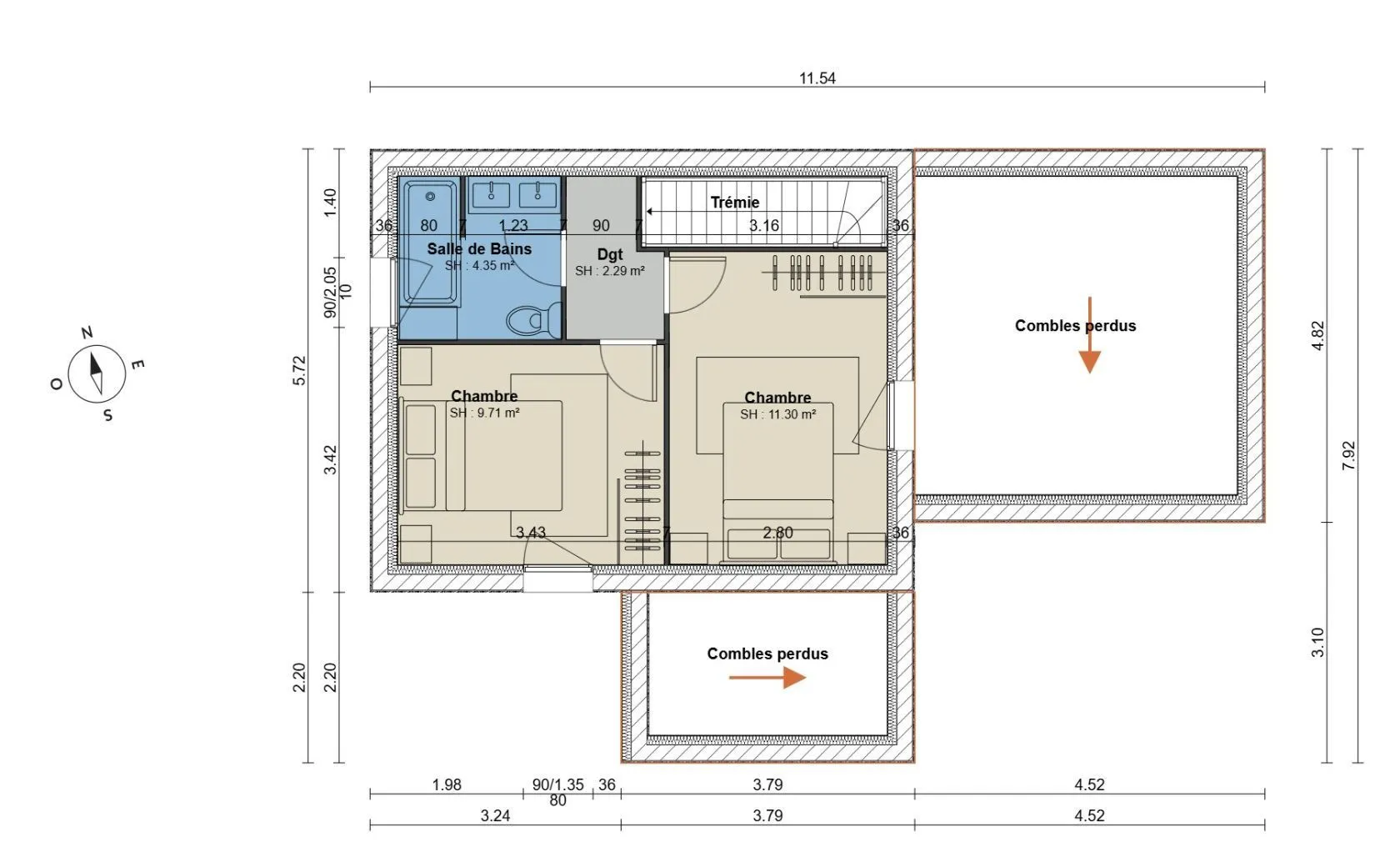 Maison neuve 83 m² à Dol-de-Bretagne (35120)