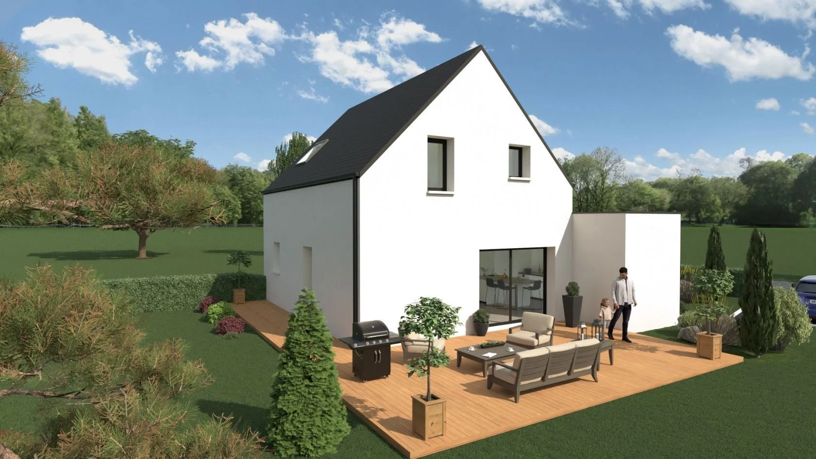 Maison neuve 91 m² à Petit-Mars (44390)