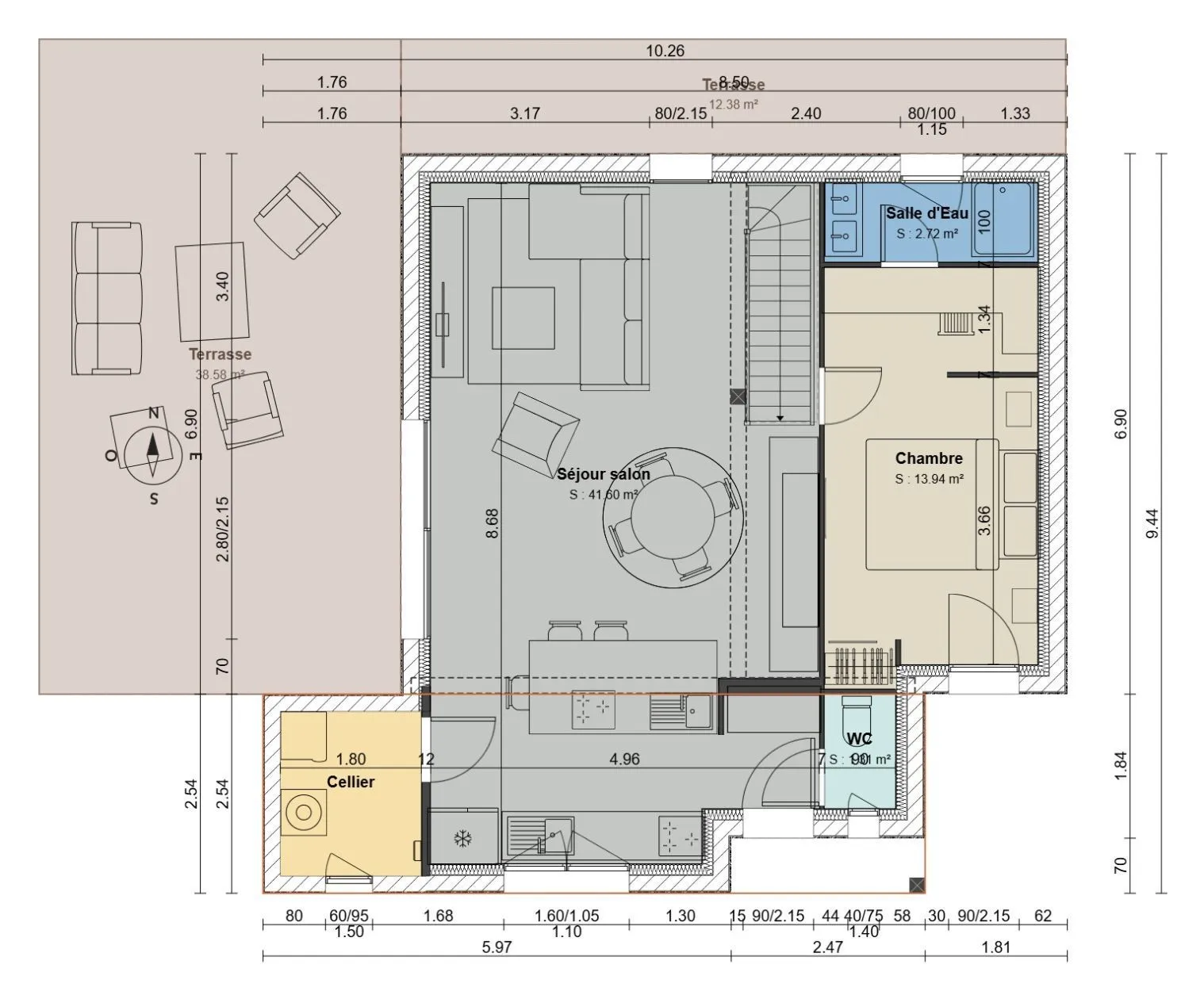 Maison neuve 91 m² à Petit-Mars (44390)
