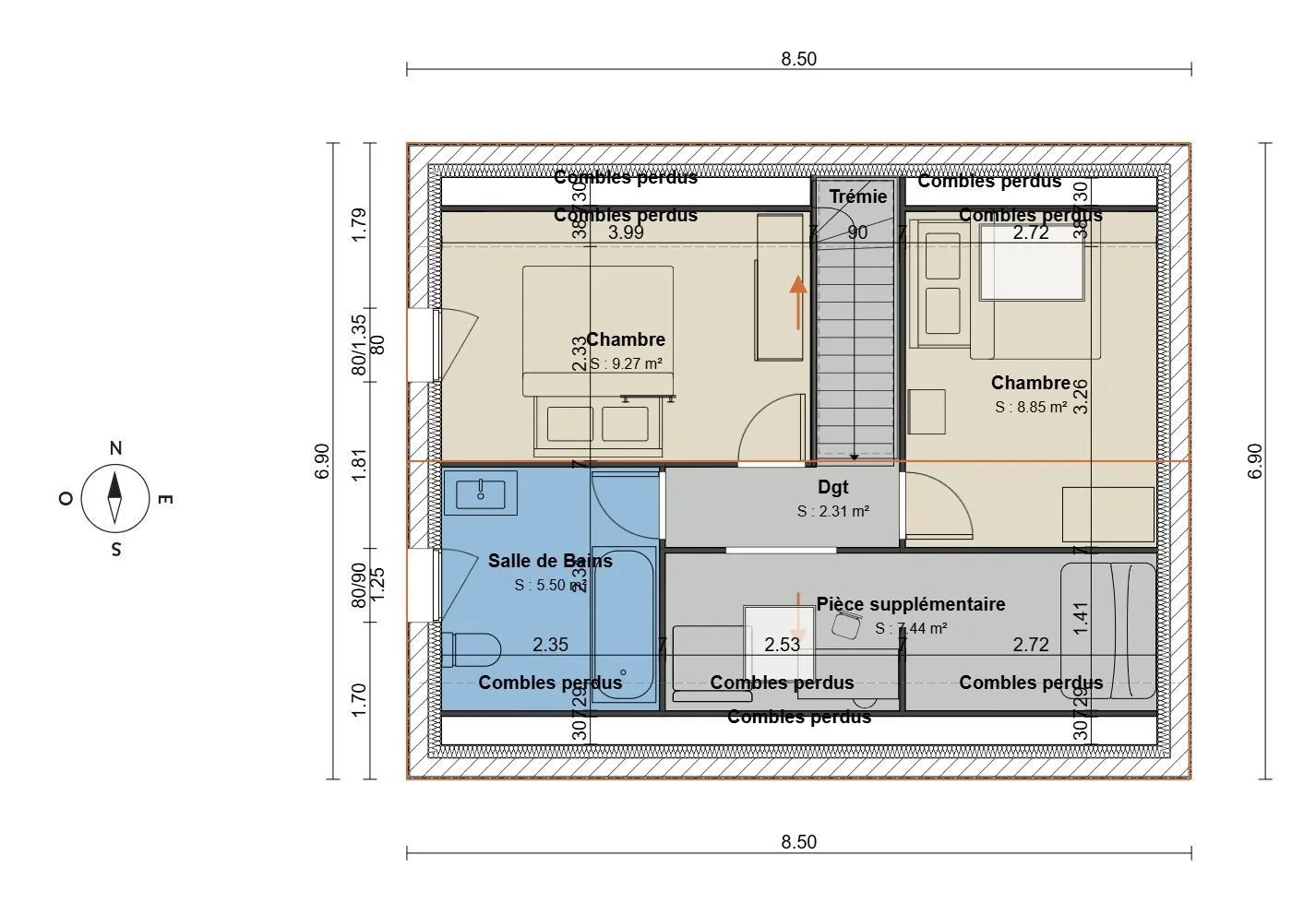 Maison neuve 91 m² à Petit-Mars (44390)