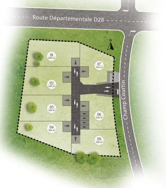 Terrain à bâtir 442 m² à Melesse (35520)