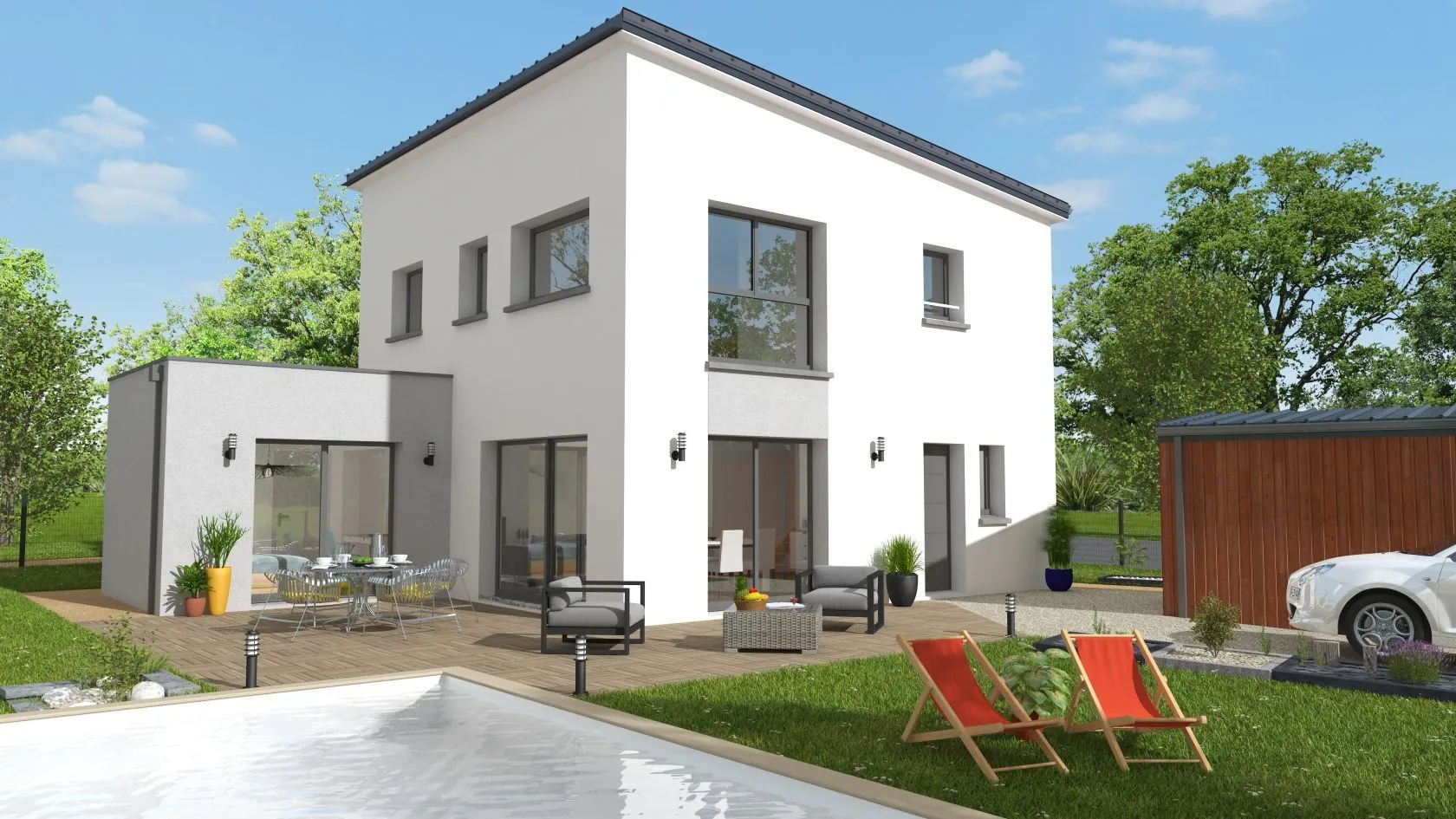 Maison neuve à Mesnil-Roc'h