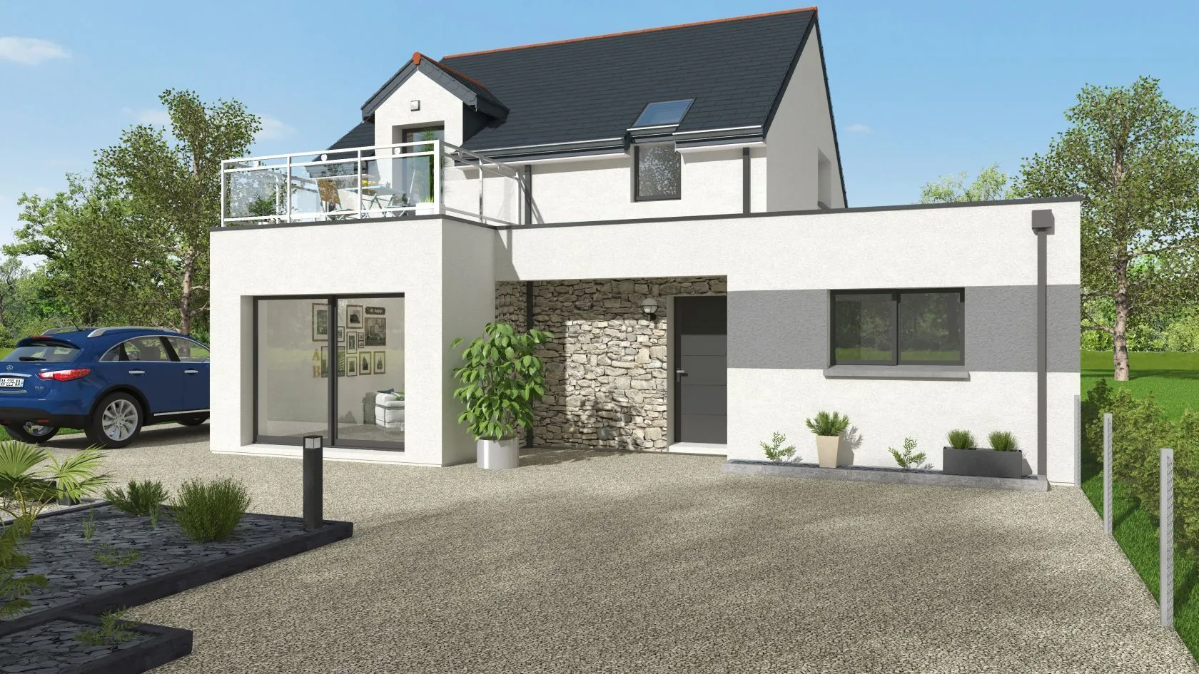 Maison neuve 129 m² à Miniac-Morvan (35540)