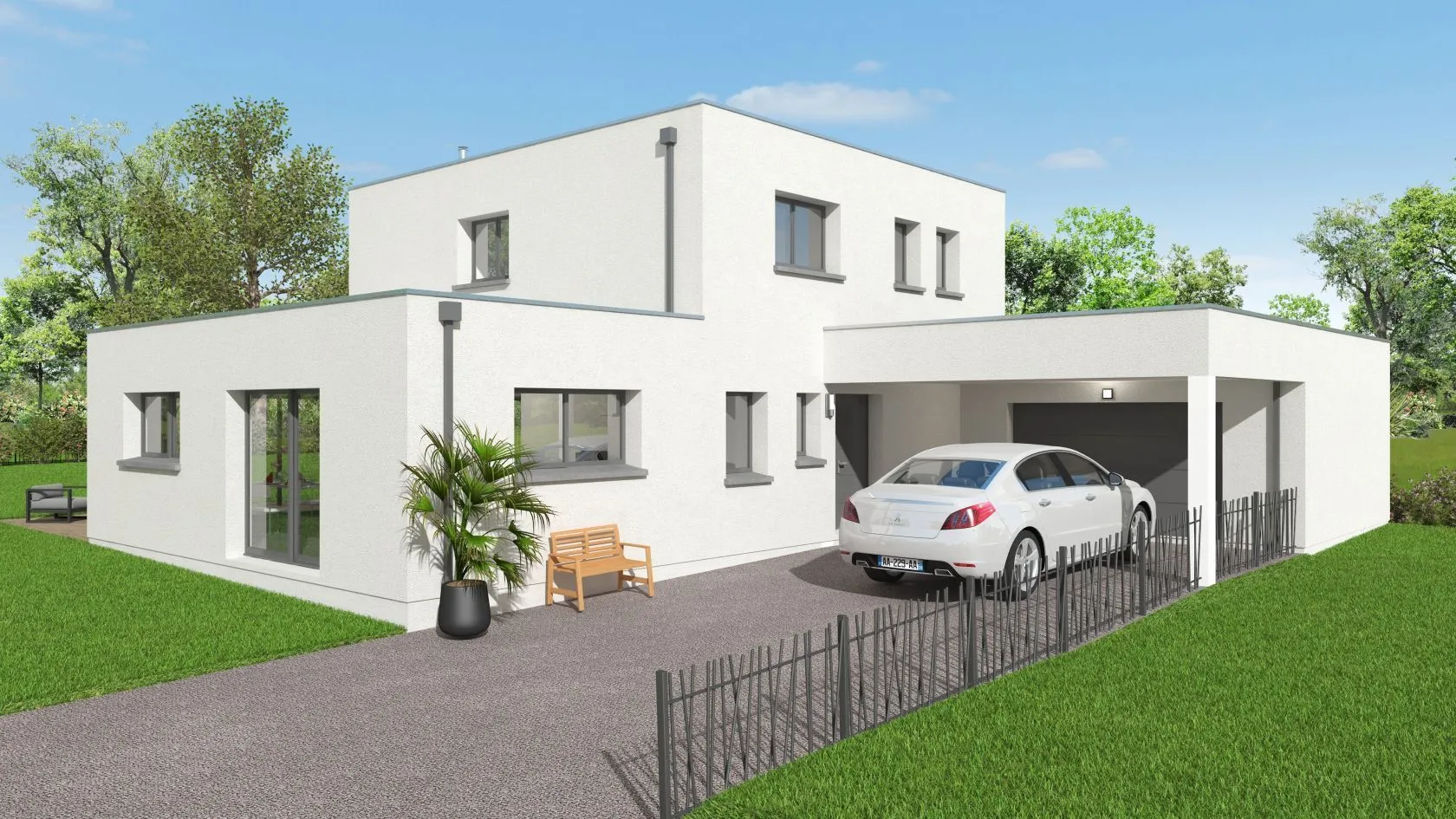 Maison neuve à Mesnil-Roc'h
