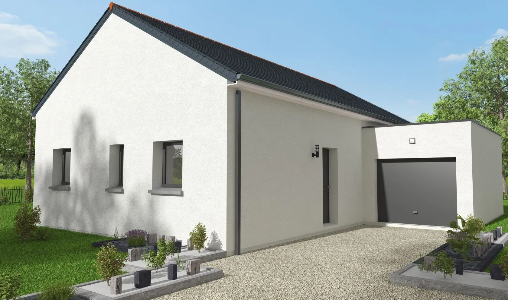 Maison neuve à Mesnil-Roc'h