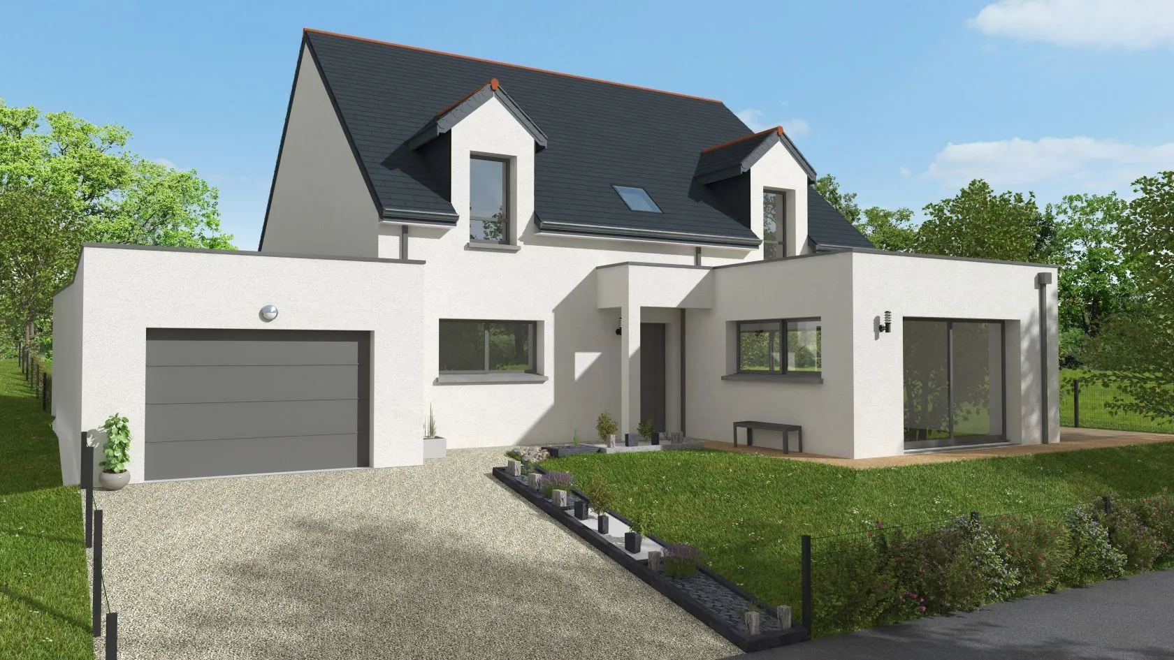 Maison neuve à Mesnil-Roc'h