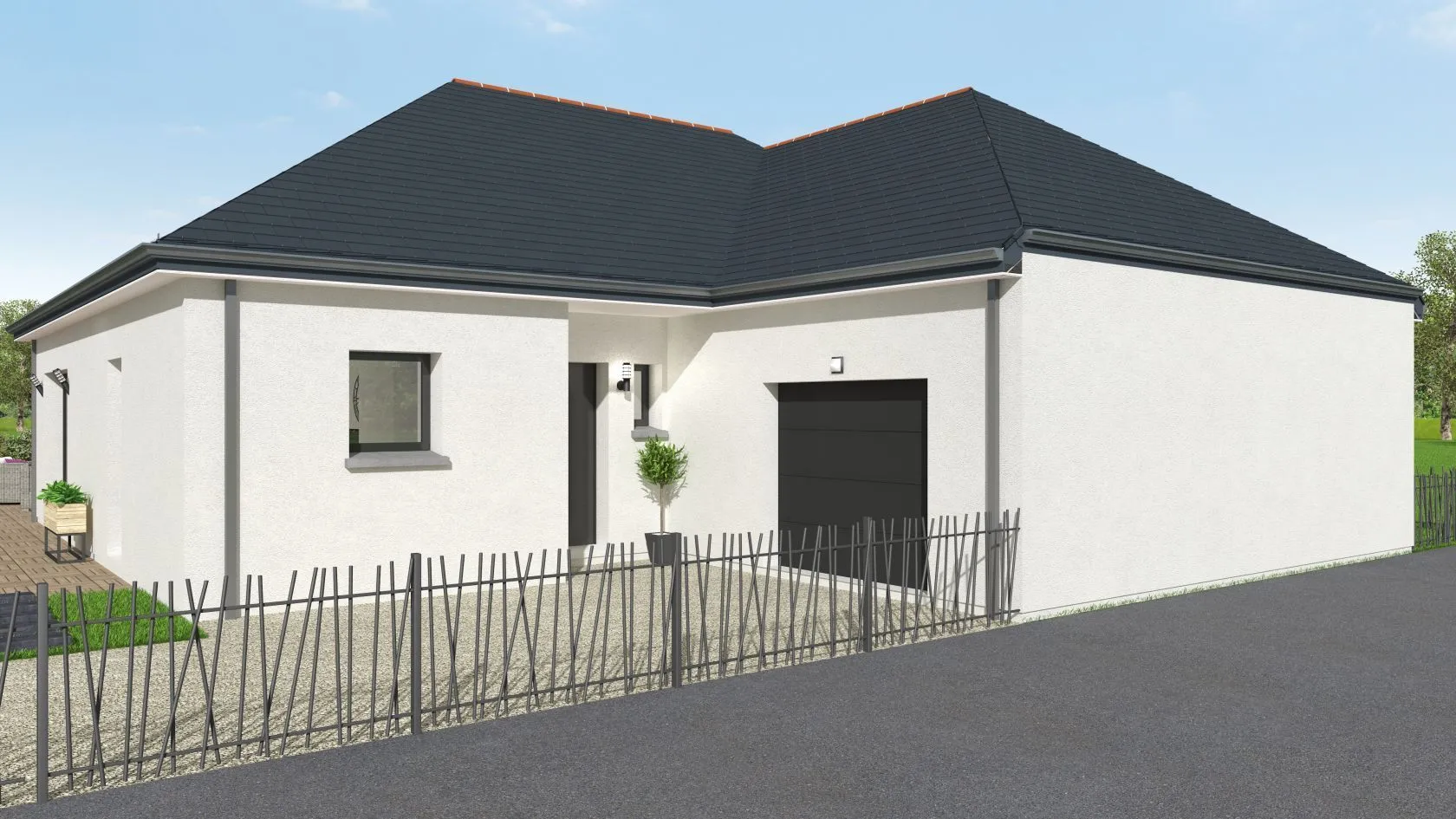 Maison neuve à Mesnil-Roc'h
