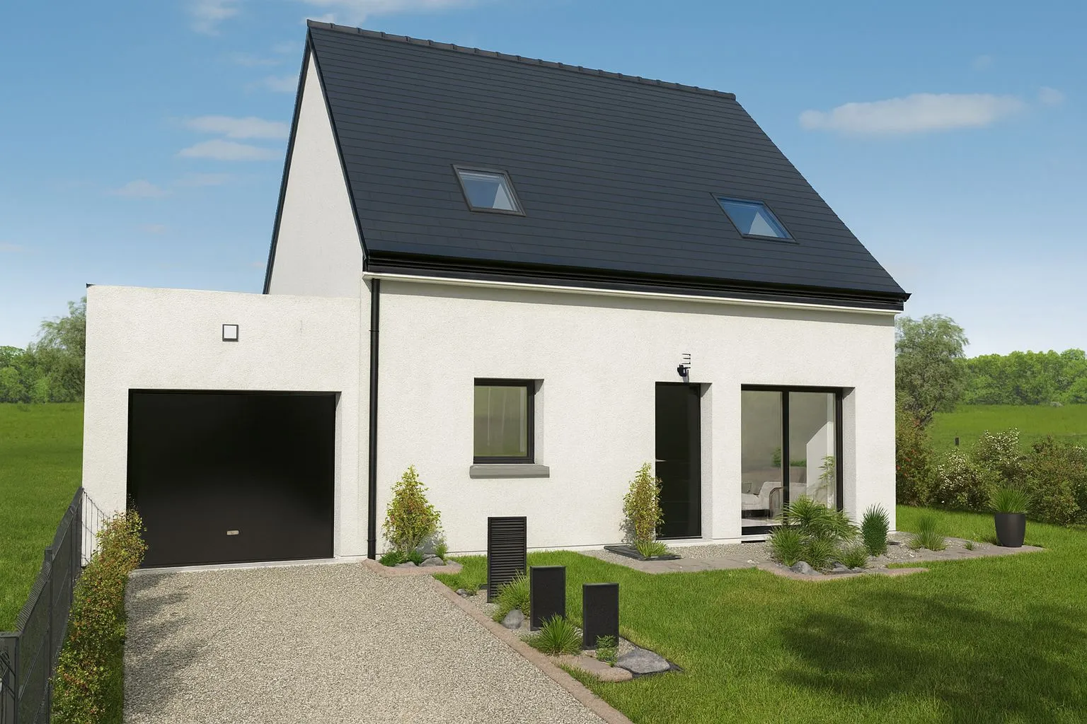 Maison neuve à Mesnil-Roc'h