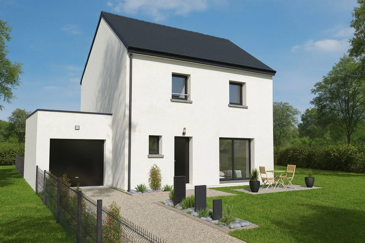Maison neuve 85 m² à Sainte-Hélène (56700)