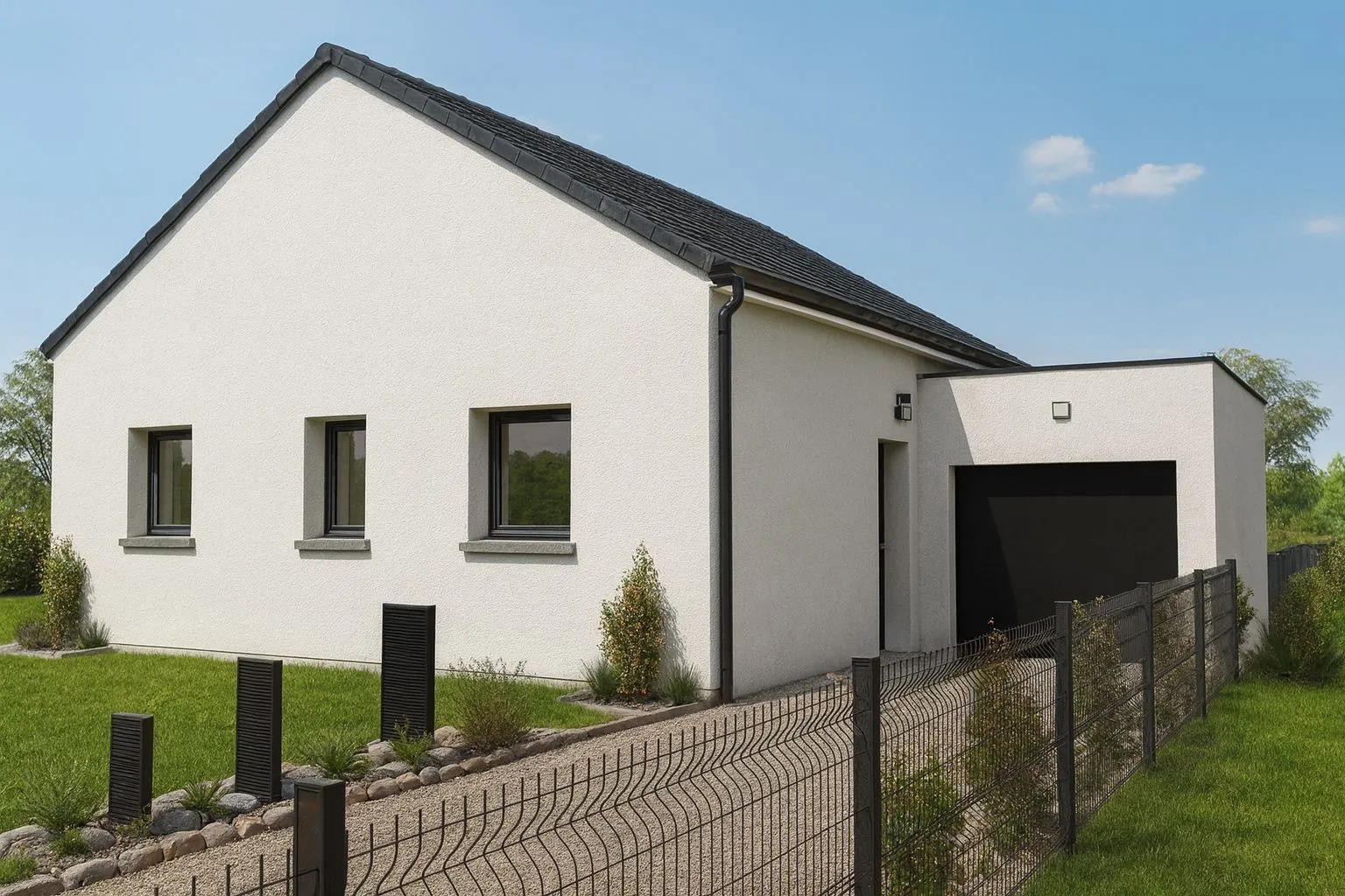 Maison neuve à Mesnil-Roc'h