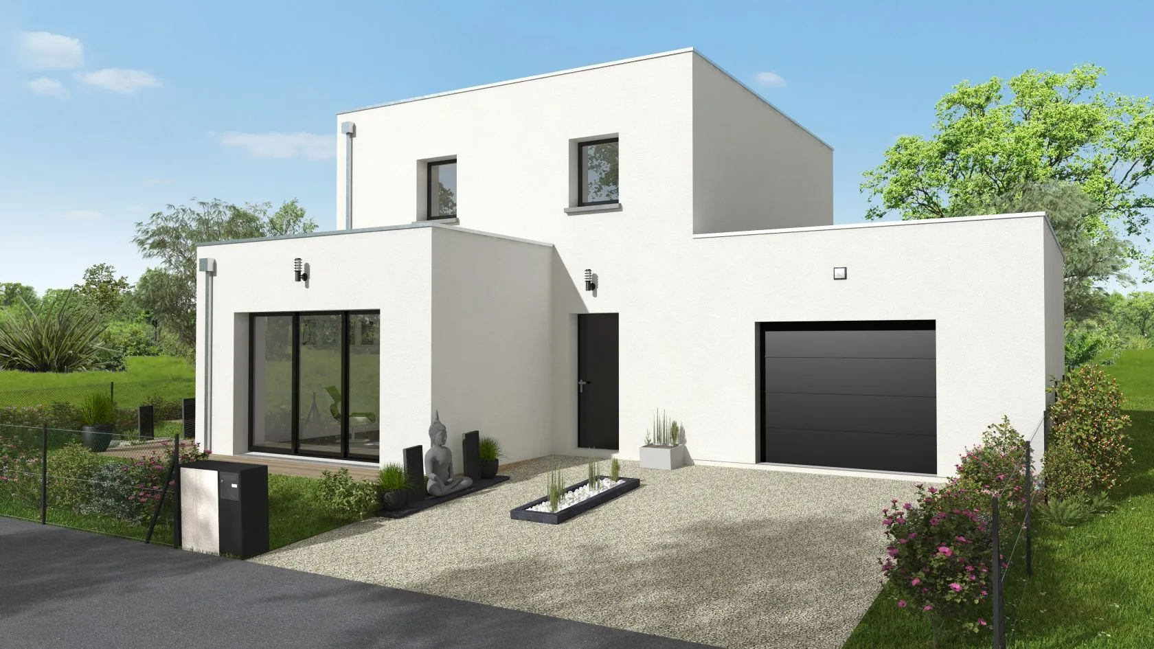 Maison neuve à Mesnil-Roc'h