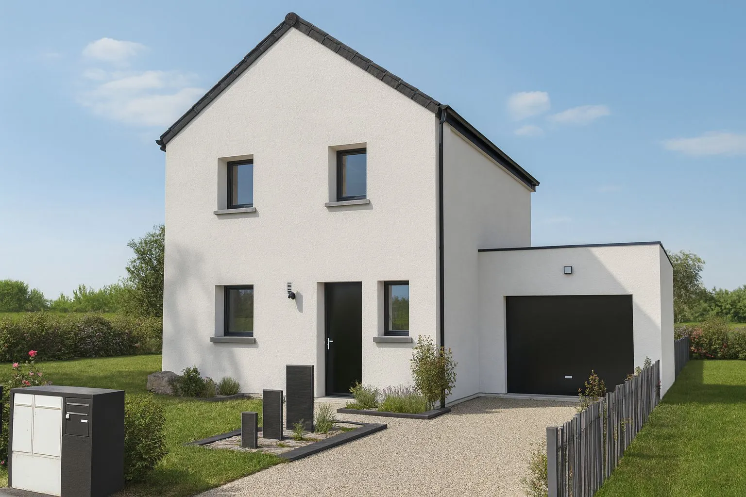 Maison neuve à Mesnil-Roc'h