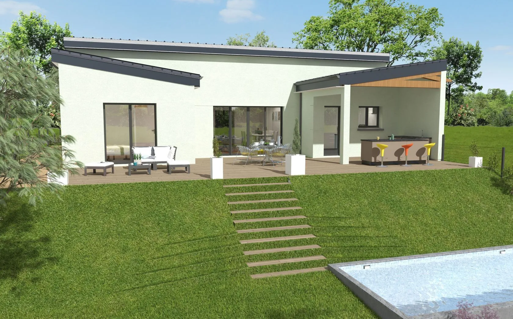 Maison neuve 111 m² à Plerguer (35540)