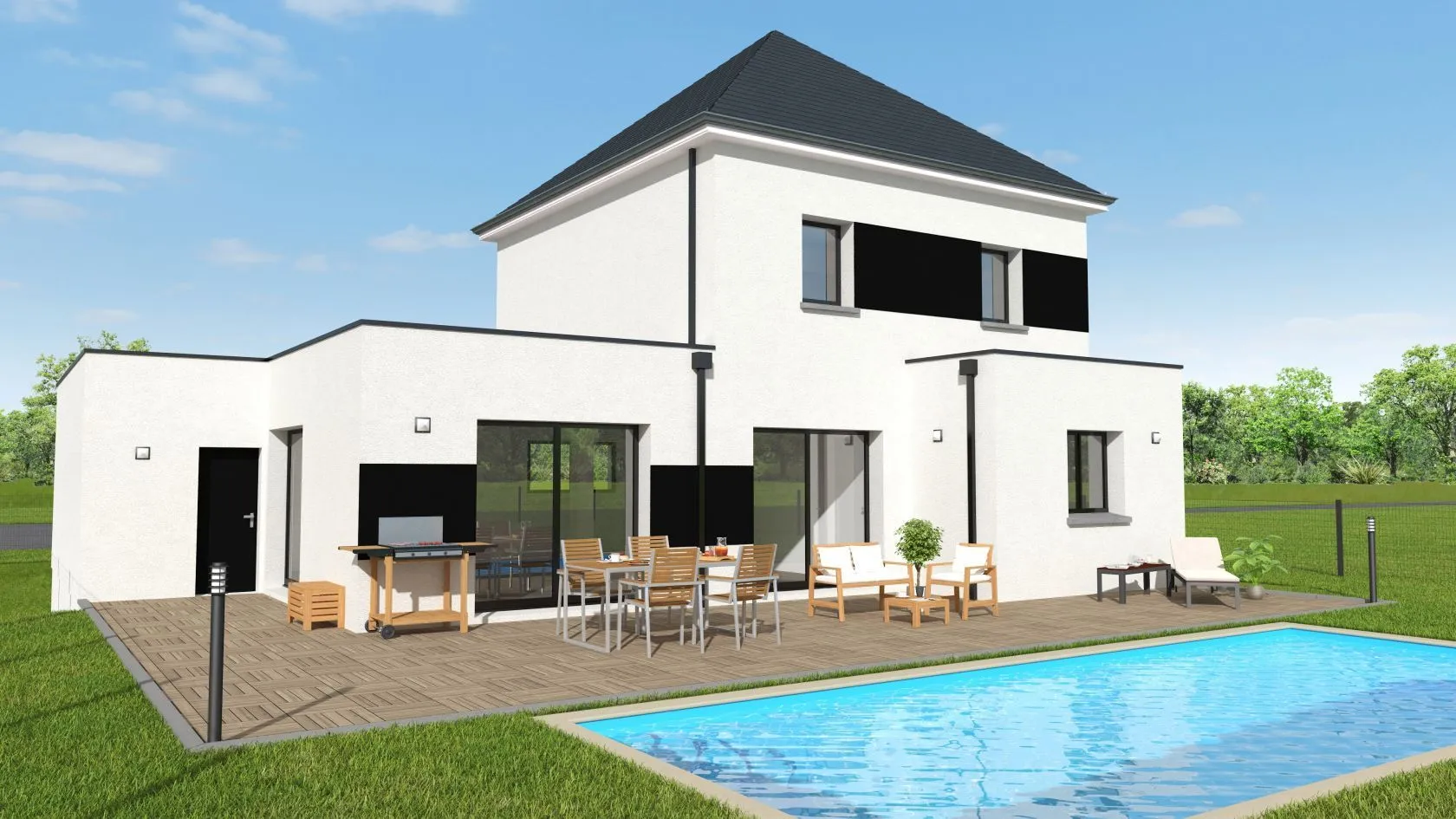 Maison neuve 112 m² à Crevin (35320)