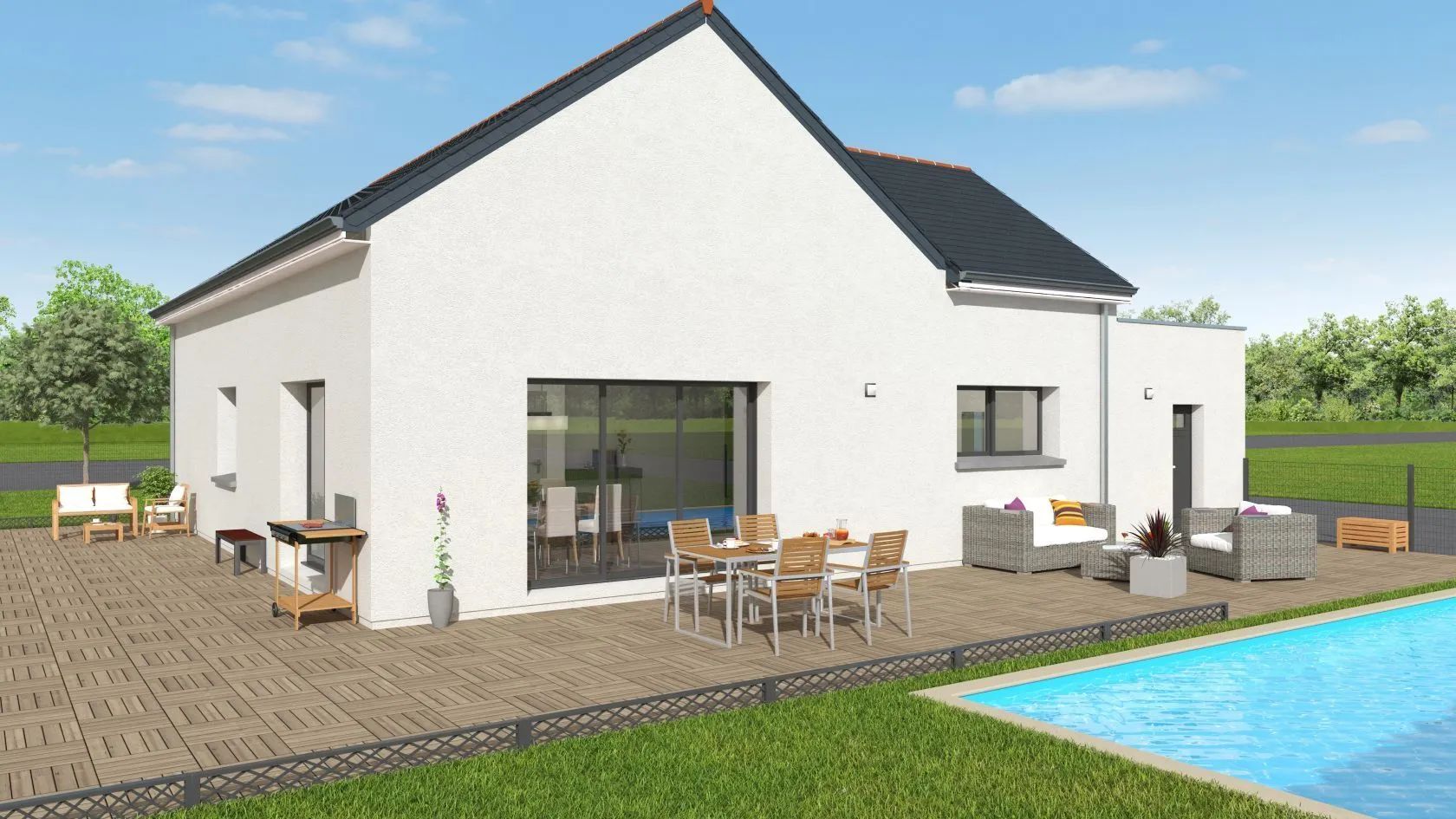 Maison neuve 91 m² à Châteaugiron (35410)