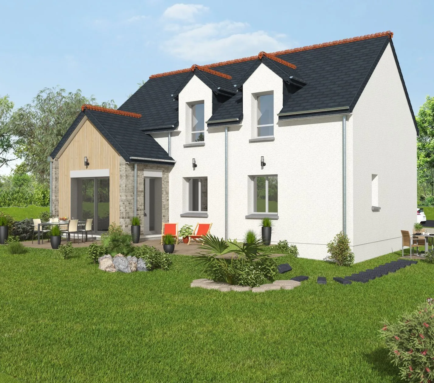 Maison neuve à Mesnil-Roc'h
