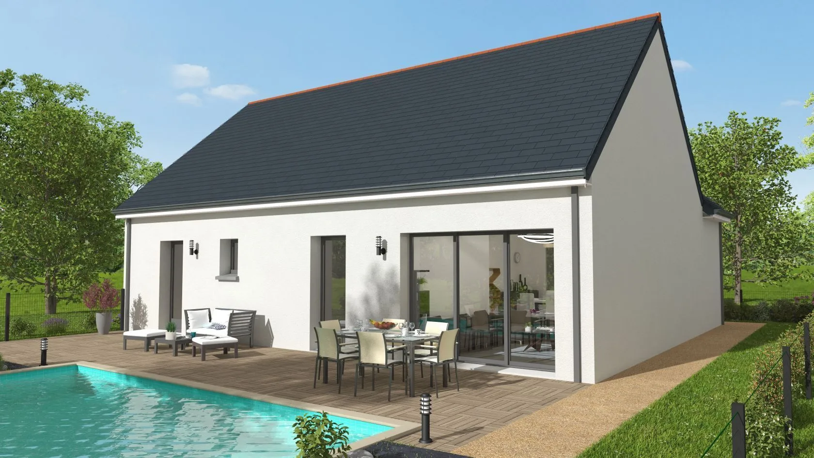 Maison neuve 82 m² à Langan (35850)